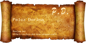 Pelcz Dorina névjegykártya